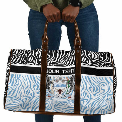 Botswana Personalized Travel Bag African Zebra Skins Pattern
