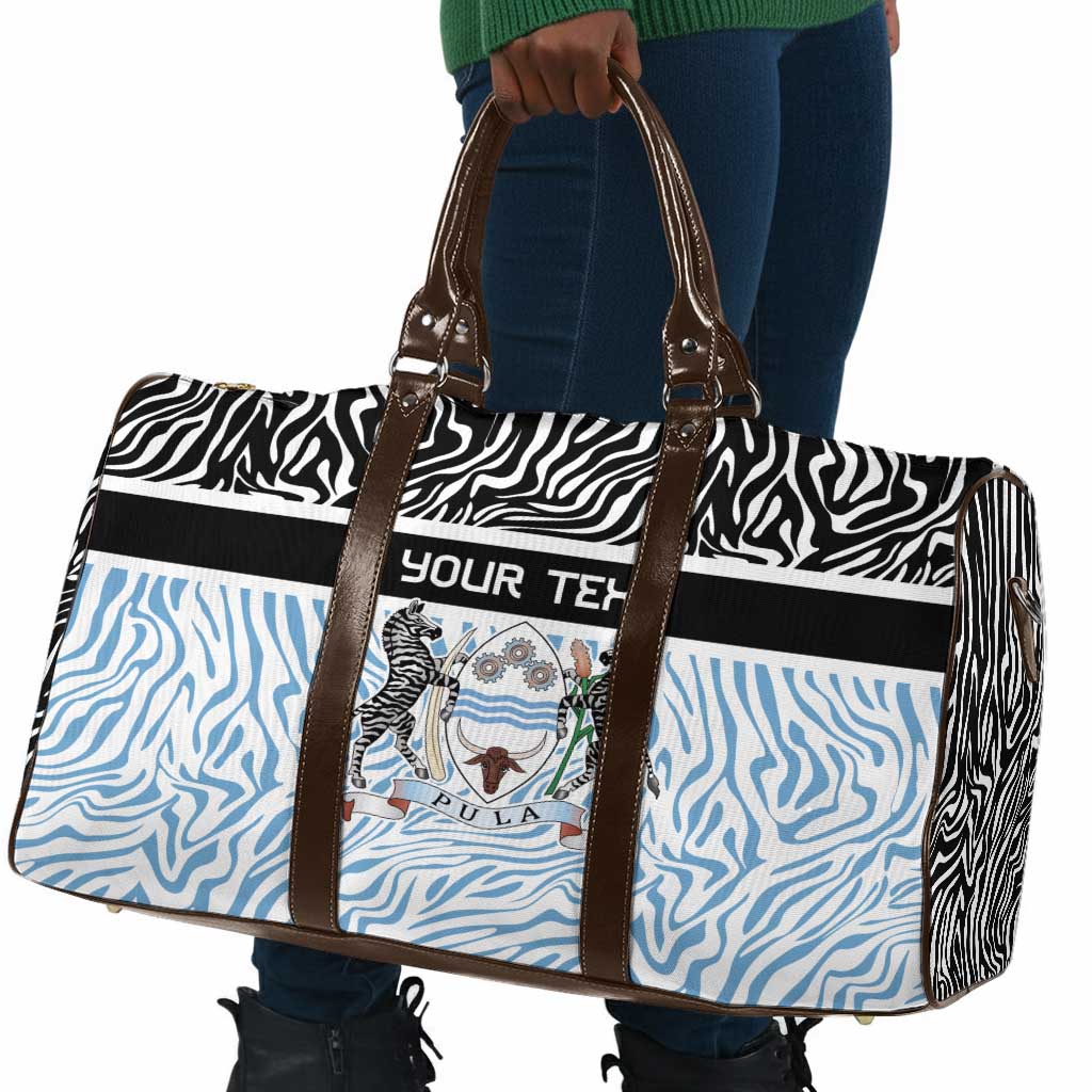Botswana Personalized Travel Bag African Zebra Skins Pattern