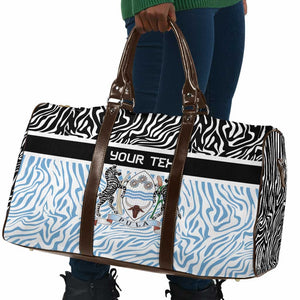 Botswana Personalized Travel Bag African Zebra Skins Pattern