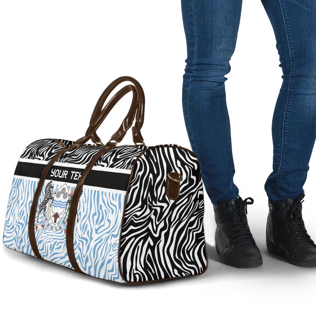 Botswana Personalized Travel Bag African Zebra Skins Pattern