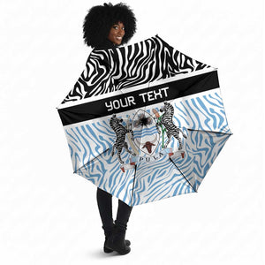 Botswana Personalized Umbrella African Zebra Skins Pattern
