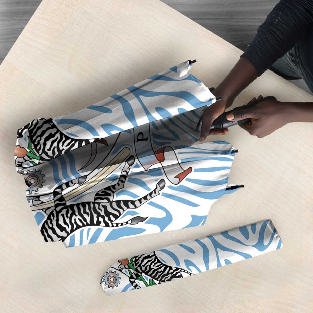 Botswana Personalized Umbrella African Zebra Skins Pattern