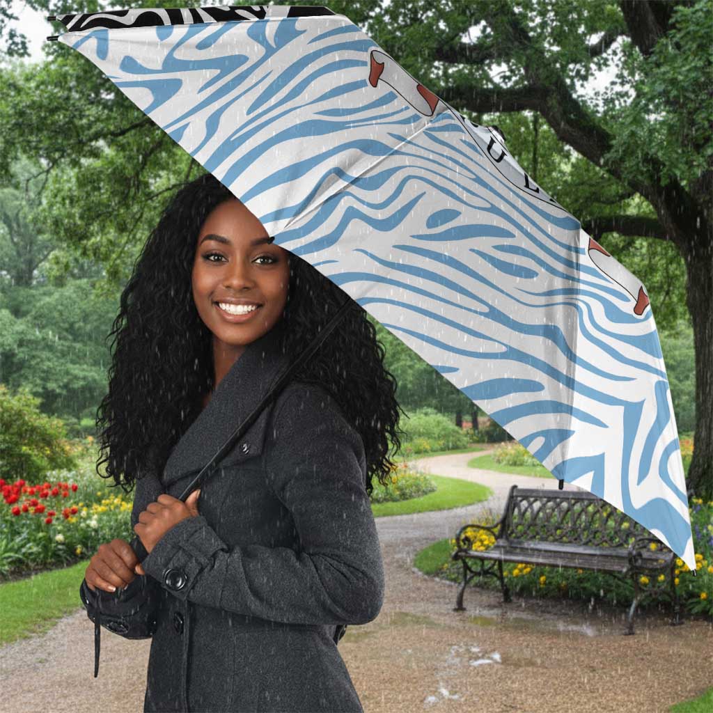 Botswana Personalized Umbrella African Zebra Skins Pattern