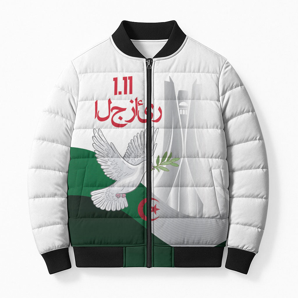 Algerian 1954 Revolution Anniversary Bomber Puffer Jacket