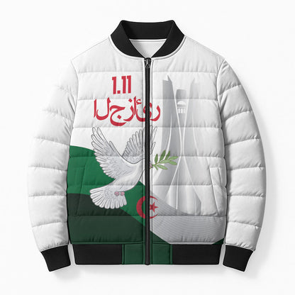 Algerian 1954 Revolution Anniversary Bomber Puffer Jacket