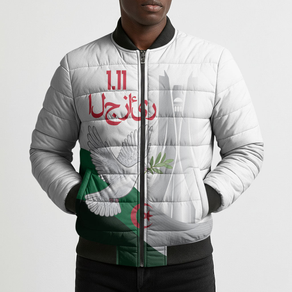 Algerian 1954 Revolution Anniversary Bomber Puffer Jacket