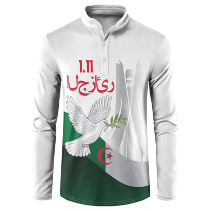 Algerian 1954 Revolution Anniversary Button Sweatshirt