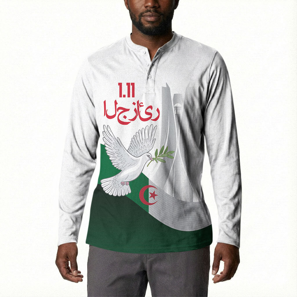 Algerian 1954 Revolution Anniversary Button Sweatshirt