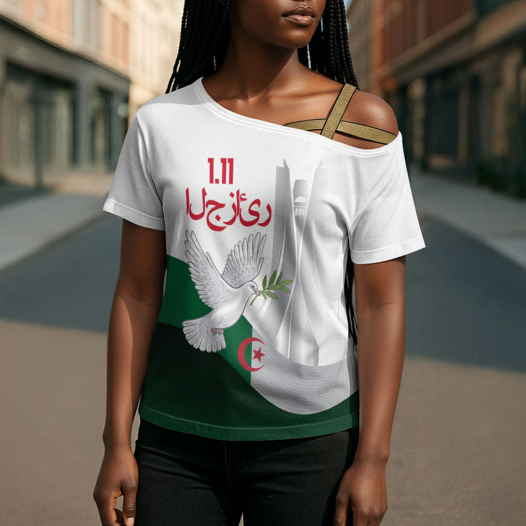 Algerian 1954 Revolution Anniversary Cross Shoulder Shirt