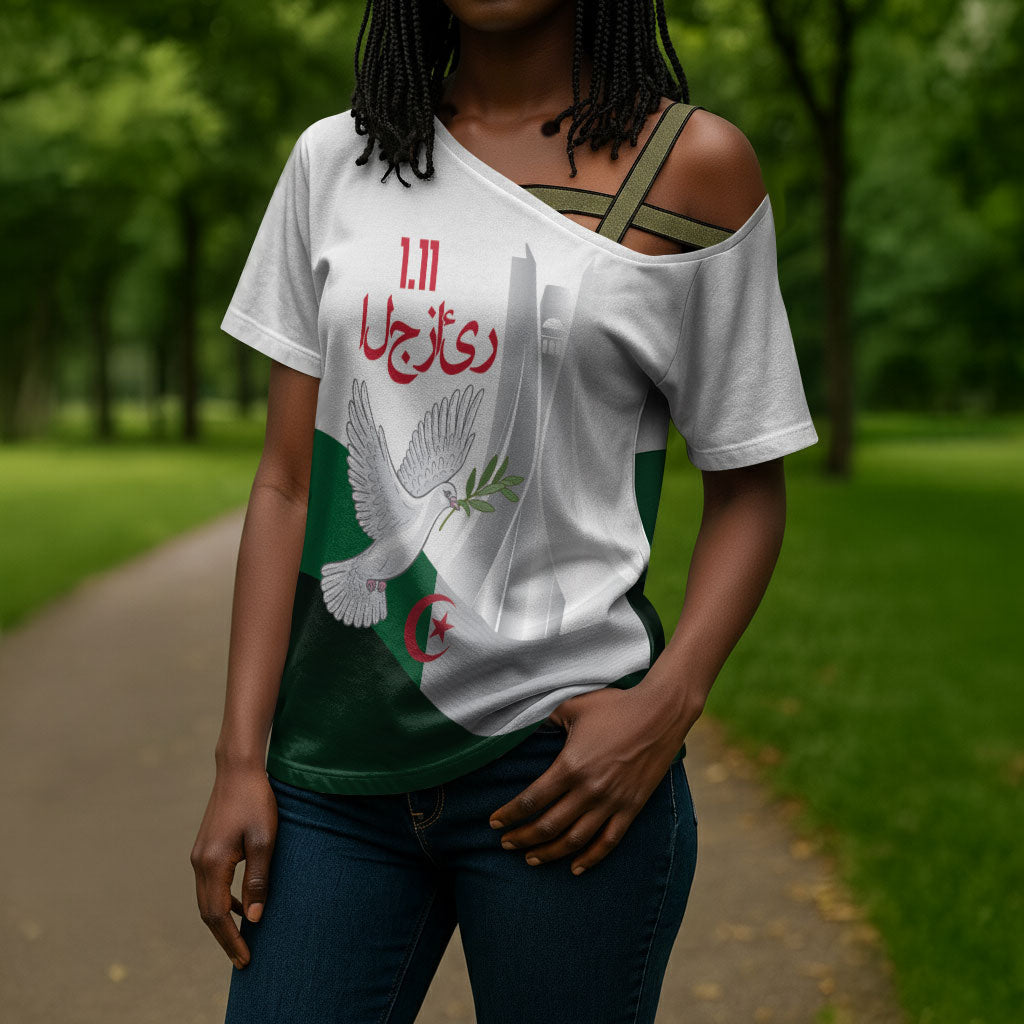 Algerian 1954 Revolution Anniversary Cross Shoulder Shirt