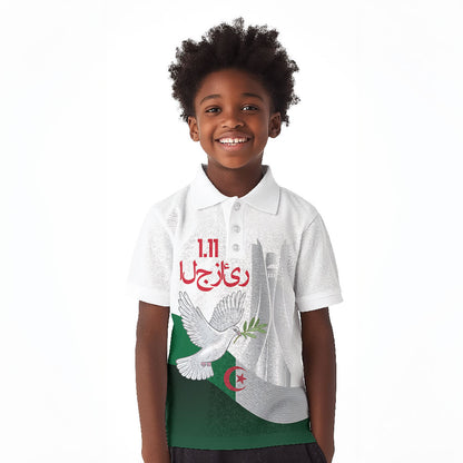 Algerian 1954 Revolution Anniversary Kid Polo Shirt