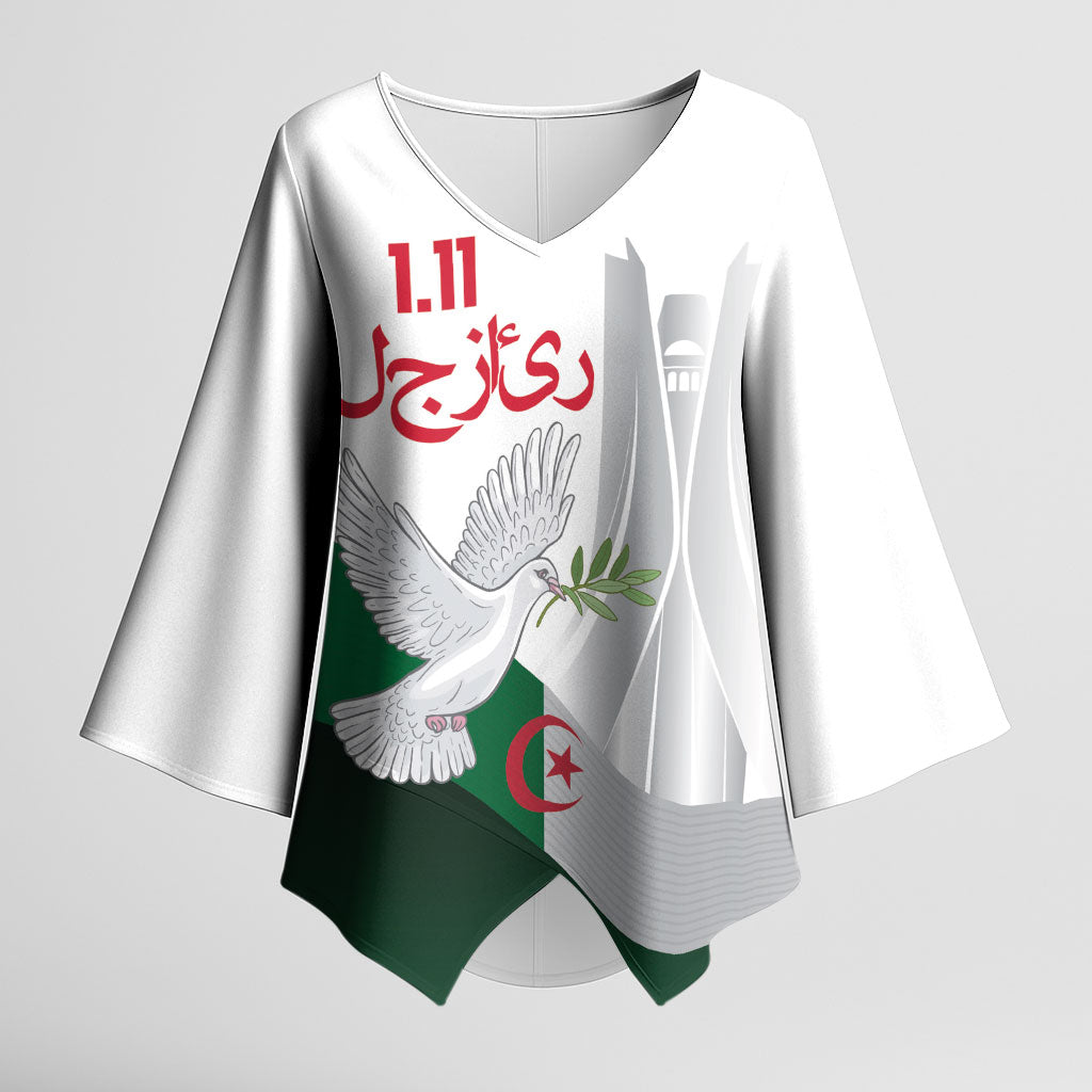Algerian 1954 Revolution Anniversary Kimono Sleeve Blouse