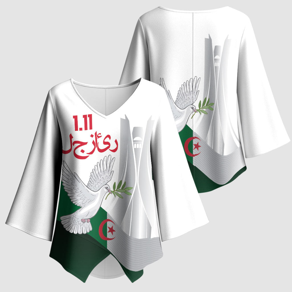 Algerian 1954 Revolution Anniversary Kimono Sleeve Blouse