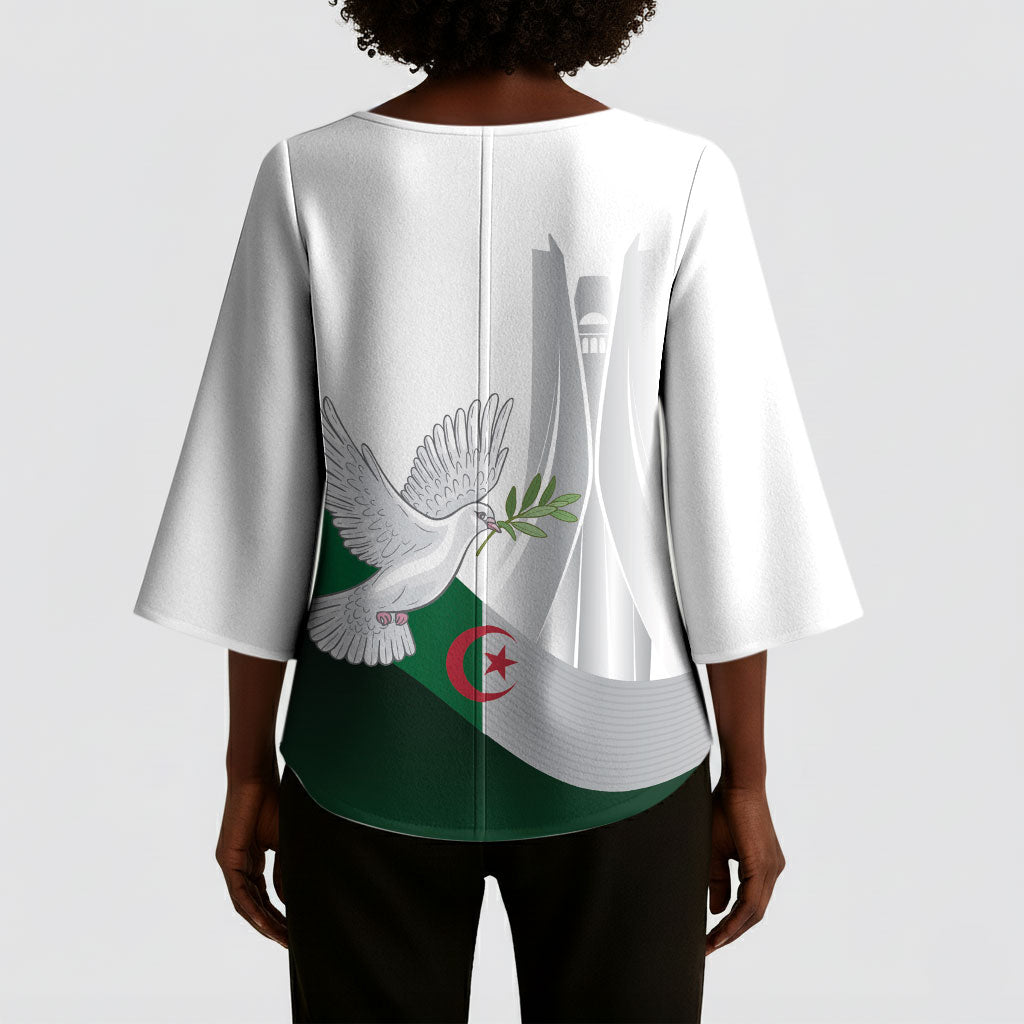 Algerian 1954 Revolution Anniversary Kimono Sleeve Blouse