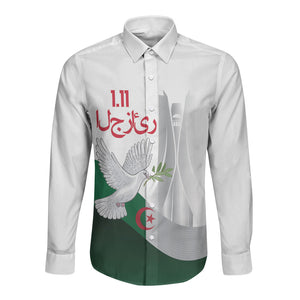 Algerian 1954 Revolution Anniversary Long Sleeve Button Shirt