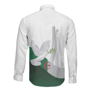 Algerian 1954 Revolution Anniversary Long Sleeve Button Shirt