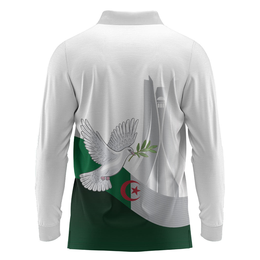 Algerian 1954 Revolution Anniversary Long Sleeve Polo Shirt