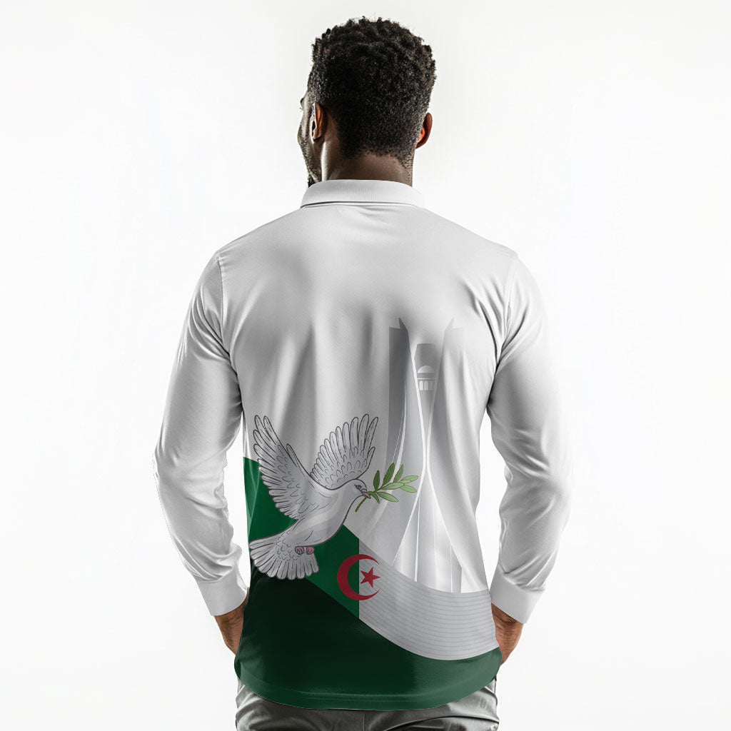 Algerian 1954 Revolution Anniversary Long Sleeve Polo Shirt