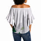 Algerian 1954 Revolution Anniversary Off Shoulder Wrap Waist Top