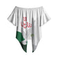 Algerian 1954 Revolution Anniversary Off Shoulder Wrap Waist Top