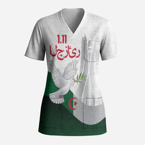 Algerian 1954 Revolution Anniversary Scrub Top