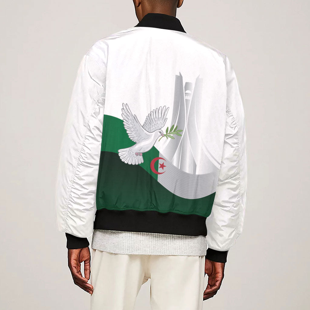 Algerian 1954 Revolution Anniversary Sleeve Zip Bomber Jacket
