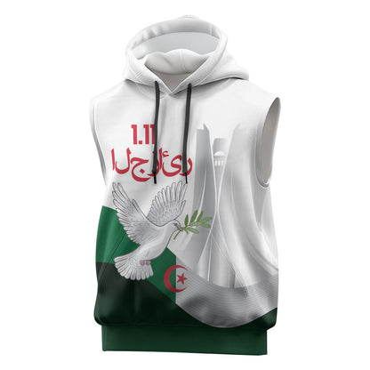 Algerian 1954 Revolution Anniversary Sleeveless Hoodie