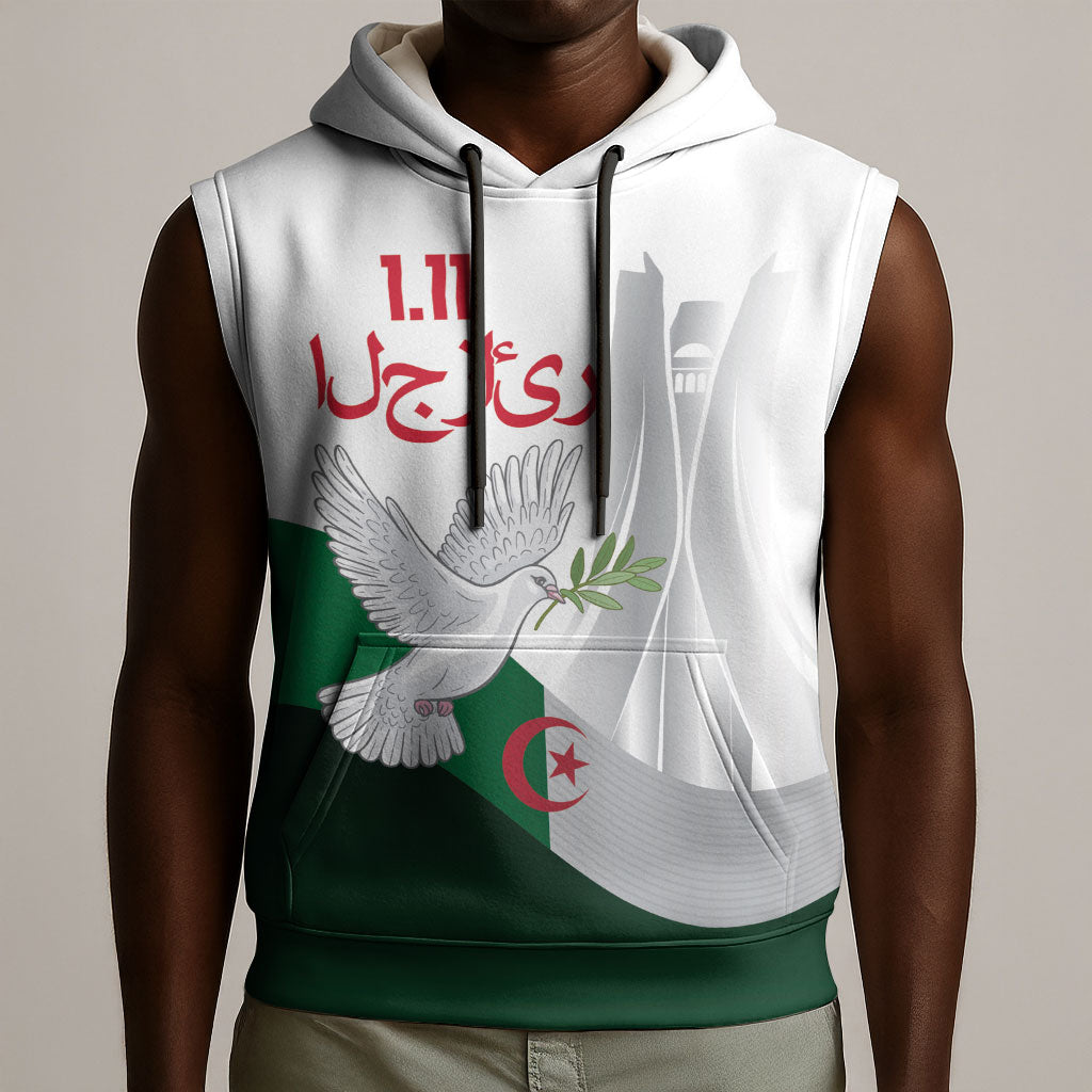 Algerian 1954 Revolution Anniversary Sleeveless Hoodie