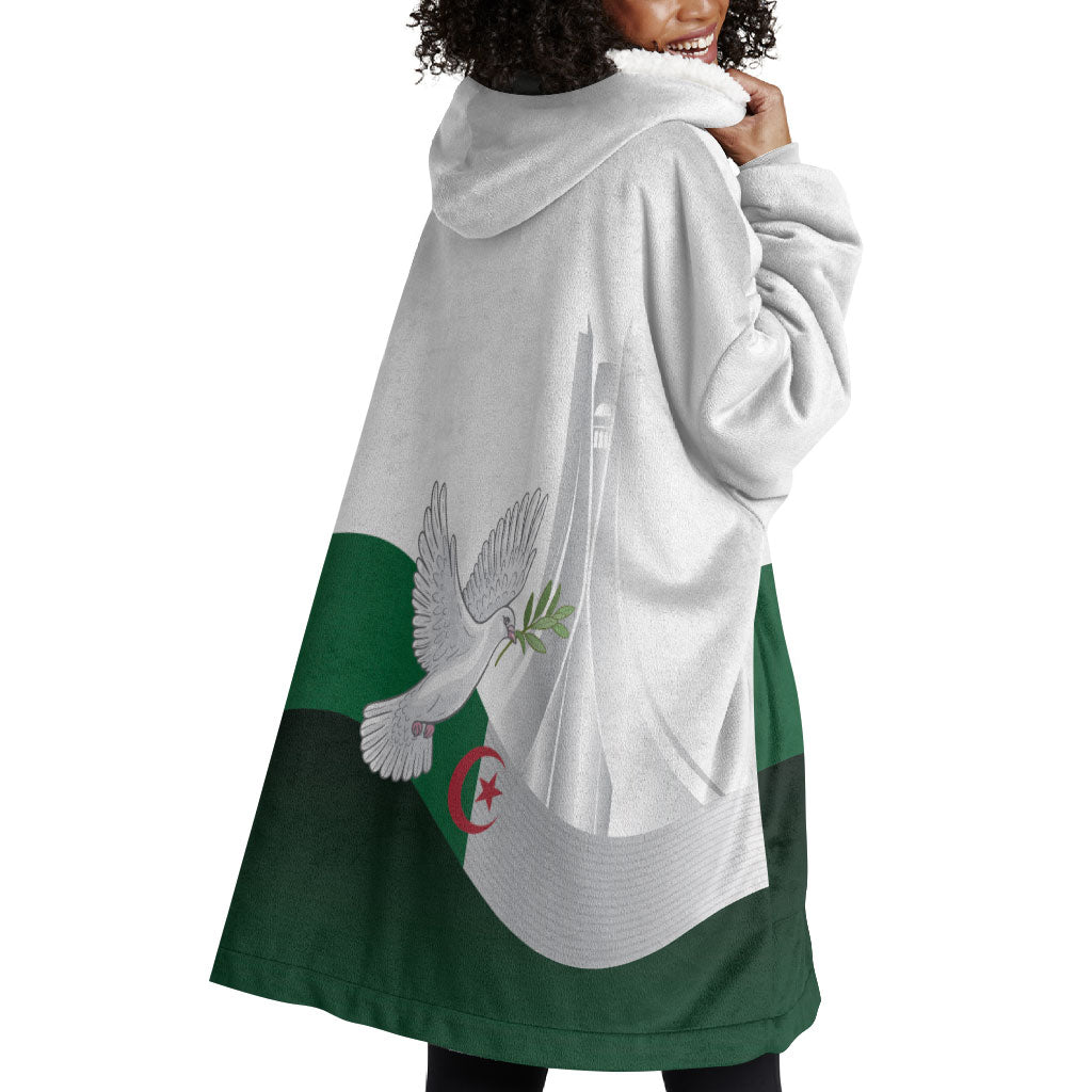 Algerian 1954 Revolution Anniversary Wearable Blanket Hoodie