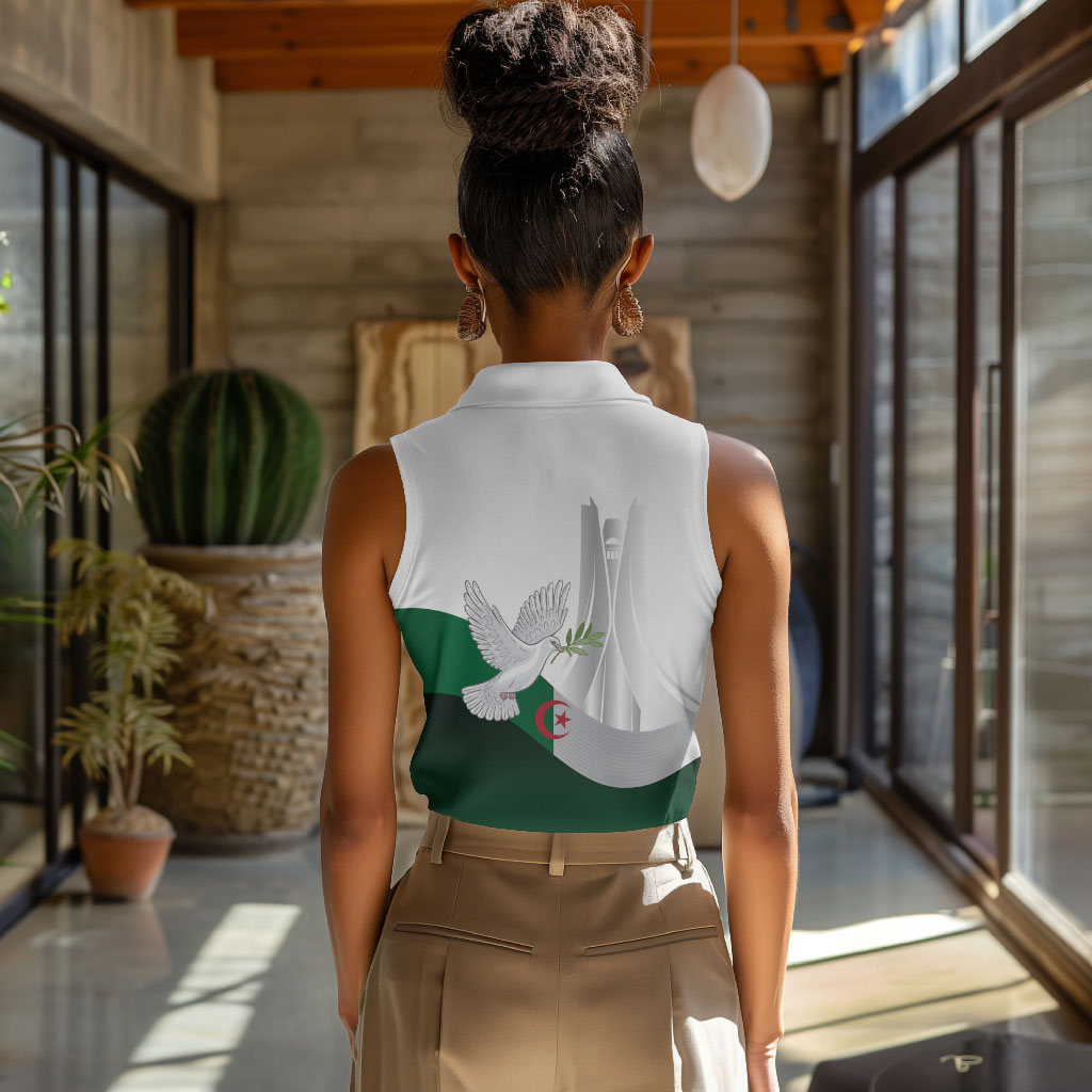 Algerian 1954 Revolution Anniversary Women Sleeveless Polo Shirt