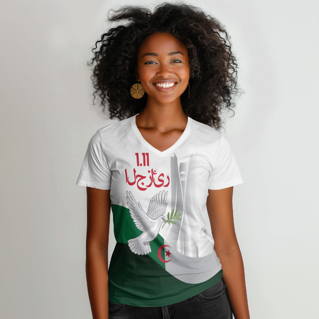 Algerian 1954 Revolution Anniversary Women V-Neck T-Shirt