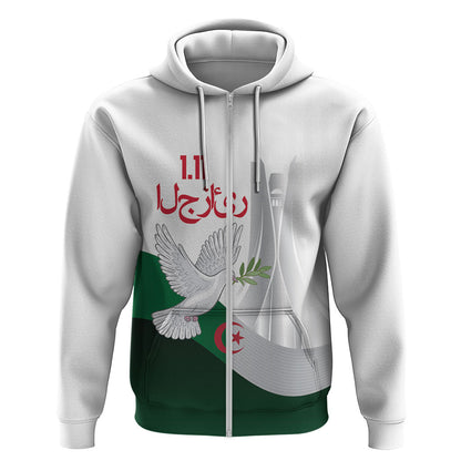 Algerian 1954 Revolution Anniversary Zip Hoodie