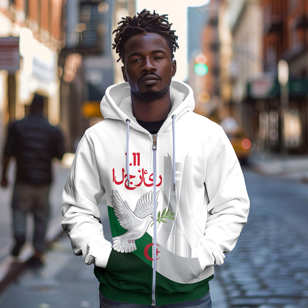 Algerian 1954 Revolution Anniversary Zip Hoodie