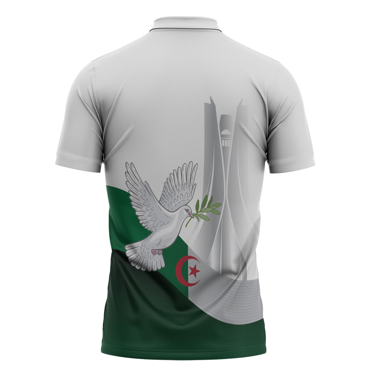 Algerian 1954 Revolution Anniversary Zipper Polo Shirt