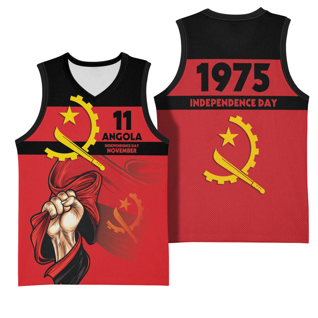 Angola Independence Day 1975 Basketball Jersey