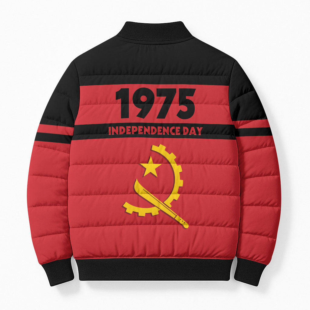 Angola Independence Day 1975 Bomber Puffer Jacket