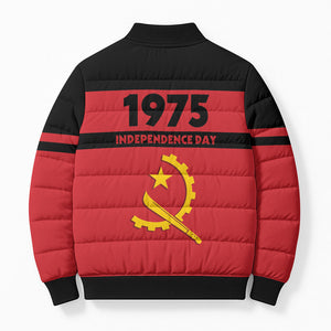 Angola Independence Day 1975 Bomber Puffer Jacket