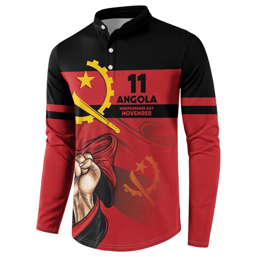 Angola Independence Day 1975 Button Sweatshirt
