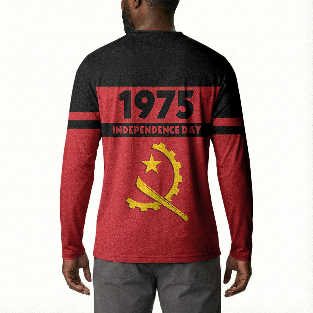 Angola Independence Day 1975 Button Sweatshirt