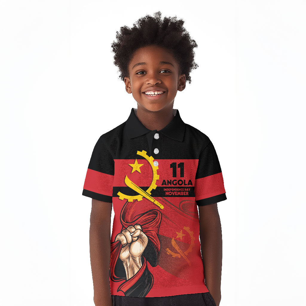 Angola Independence Day 1975 Kid Polo Shirt