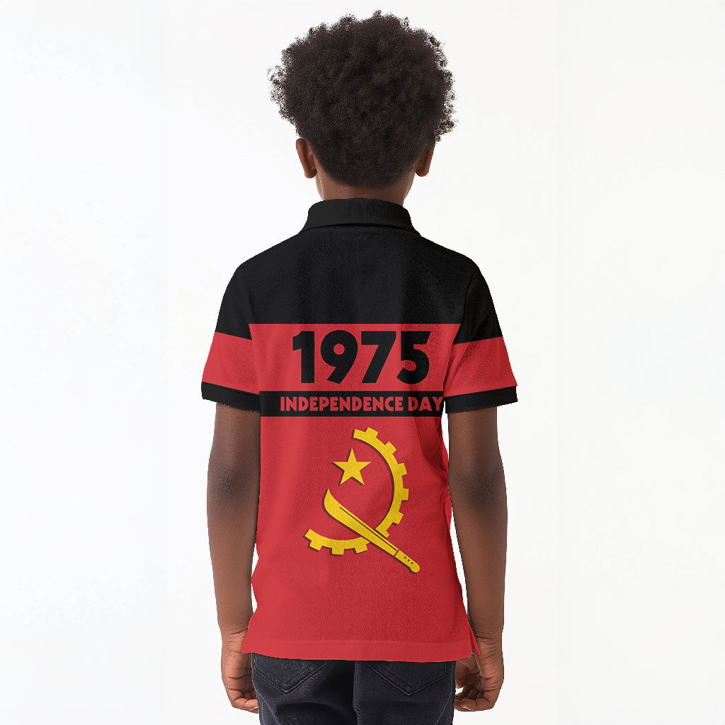 Angola Independence Day 1975 Kid Polo Shirt