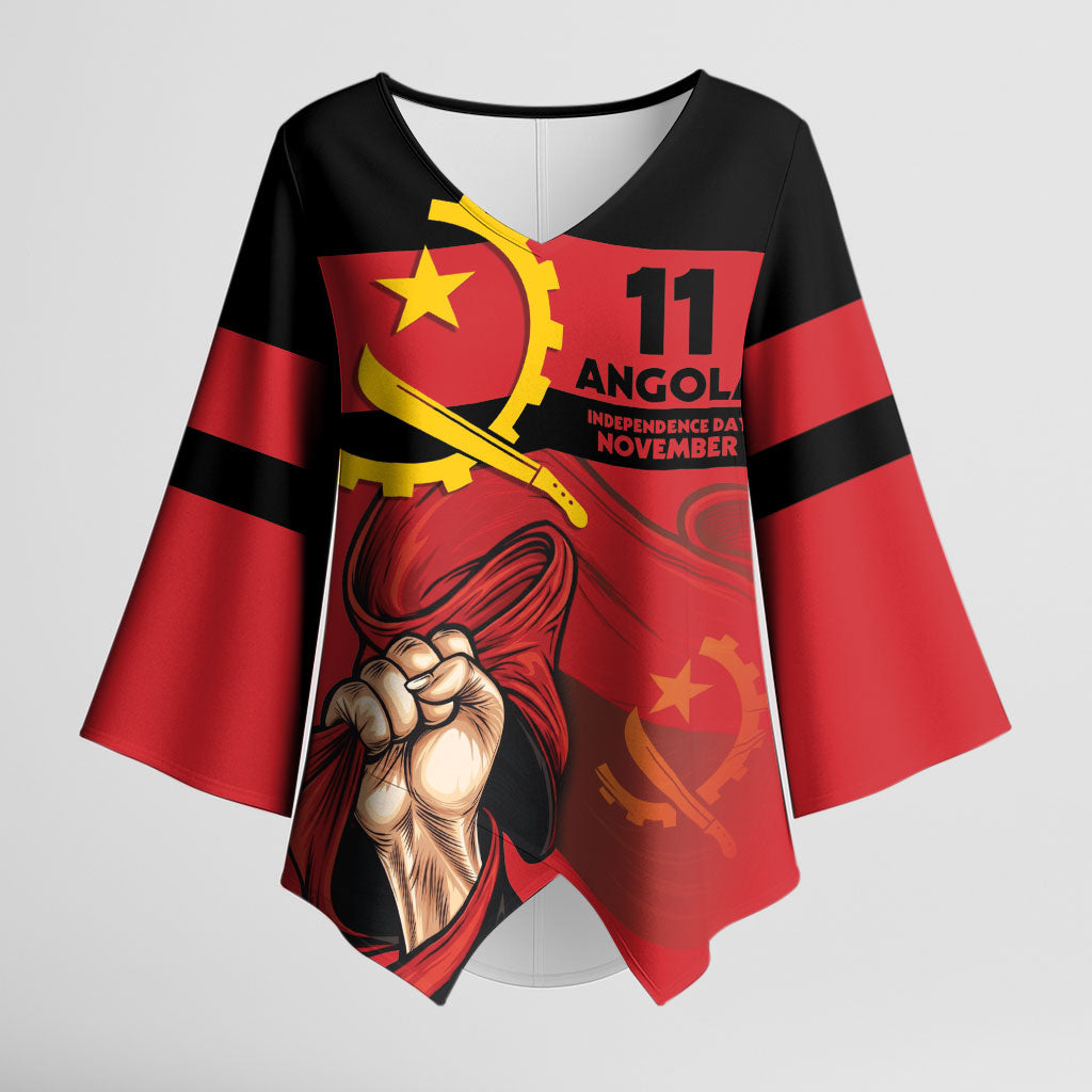 Angola Independence Day 1975 Kimono Sleeve Blouse