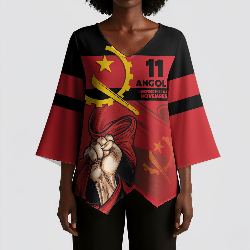Angola Independence Day 1975 Kimono Sleeve Blouse