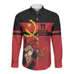Angola Independence Day 1975 Long Sleeve Button Shirt
