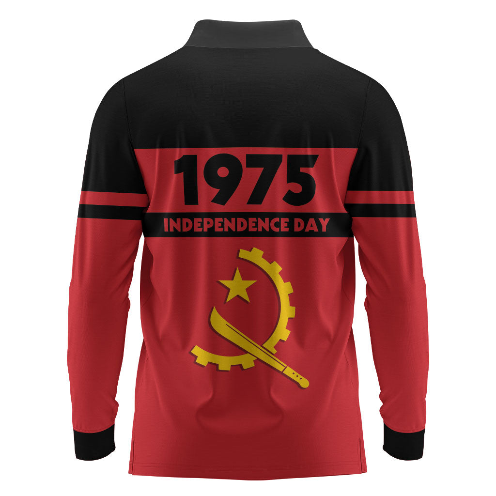 Angola Independence Day 1975 Long Sleeve Polo Shirt