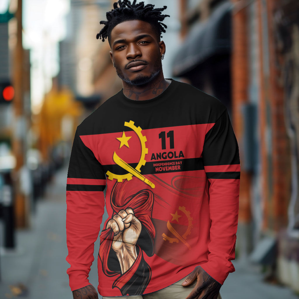 Angola Independence Day 1975 Long Sleeve Shirt