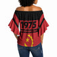 Angola Independence Day 1975 Off Shoulder Wrap Waist Top