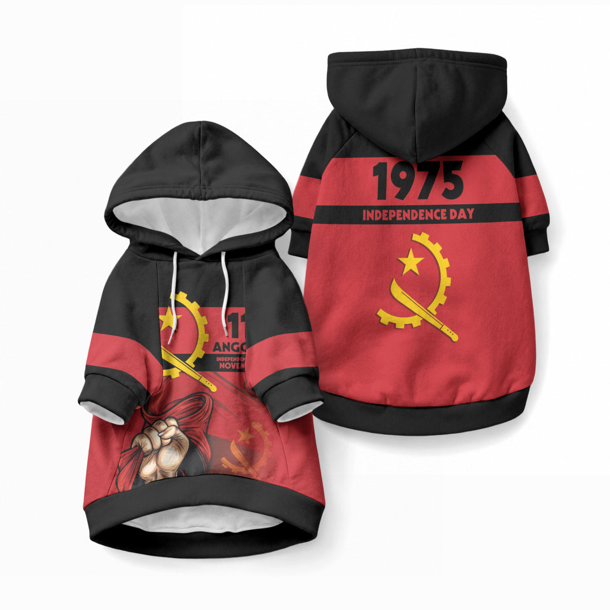 Angola Independence Day 1975 Pet Hoodie