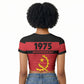 Angola Independence Day 1975 Raglan Cropped T shirt