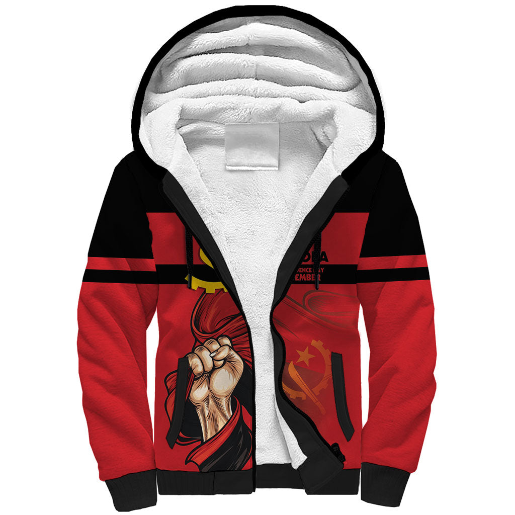 Angola Independence Day 1975 Sherpa Hoodie